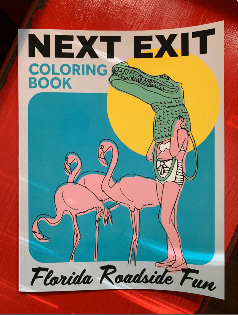 lost Florida tourist attractions into coloring books
