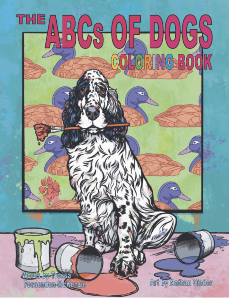 The ABCs of Dogs Coloring Book
