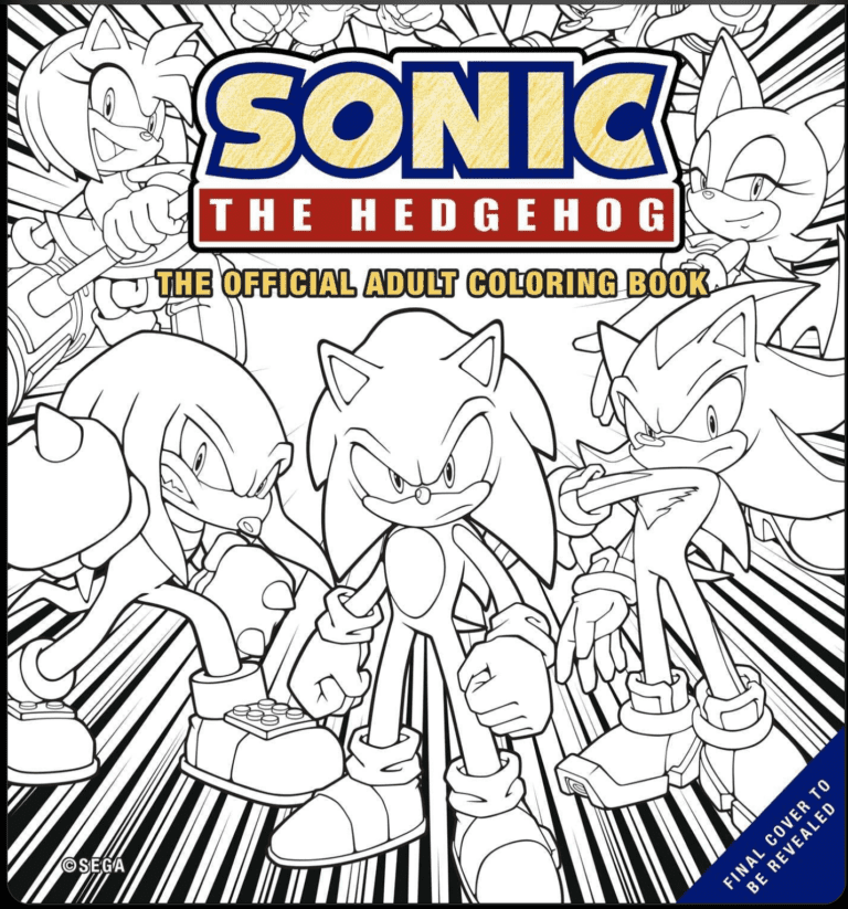 Adult Sonic The Hedgehog Coloring Book