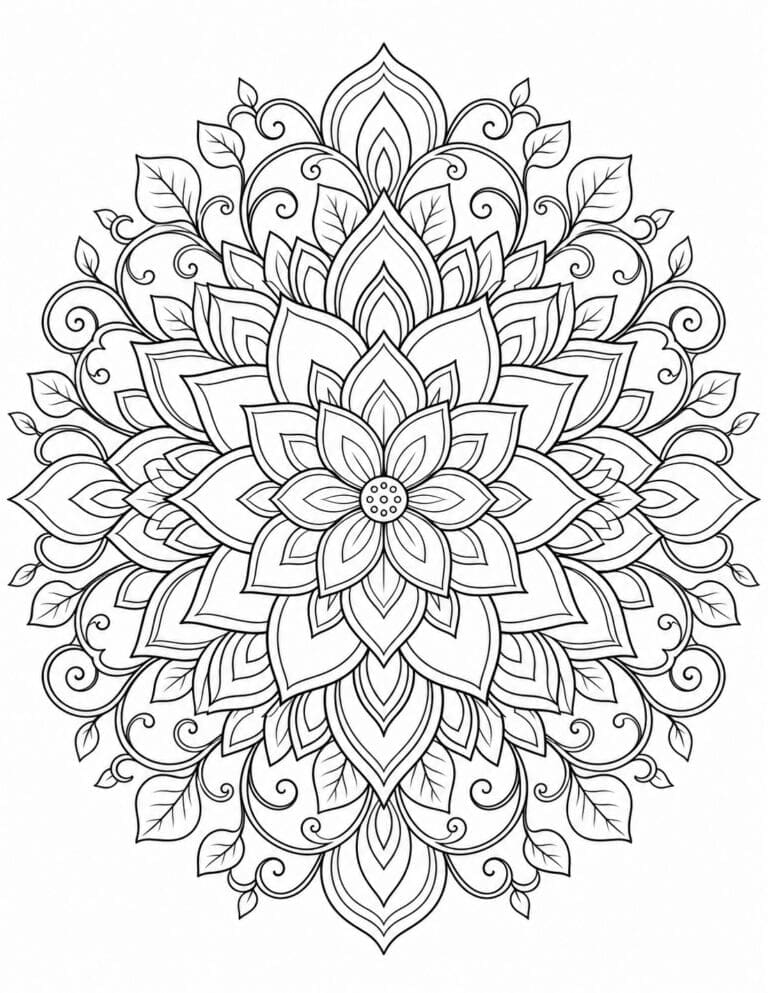 🌸 Mother’s Day Adult Coloring Book – A Gift of Peace, Art, and Love